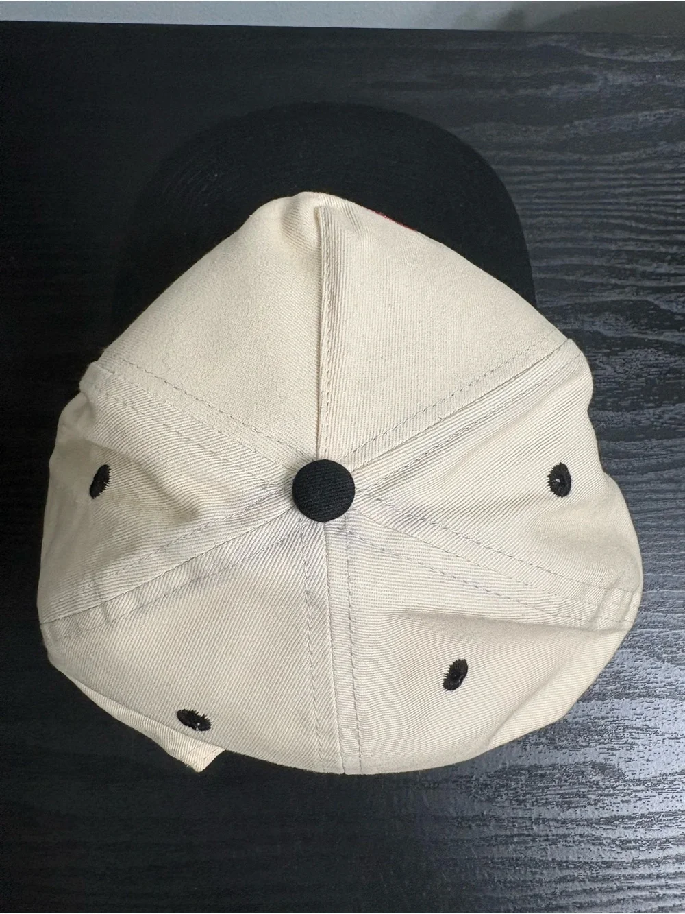 Barstool Sports Pink Whitney - Cream & Black SnapBack Hat